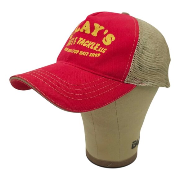 Clays Bait & Tackle Mesh Strapback Cap Trucker Baseball Outdoor Fishing Hat - Picture 2 of 14